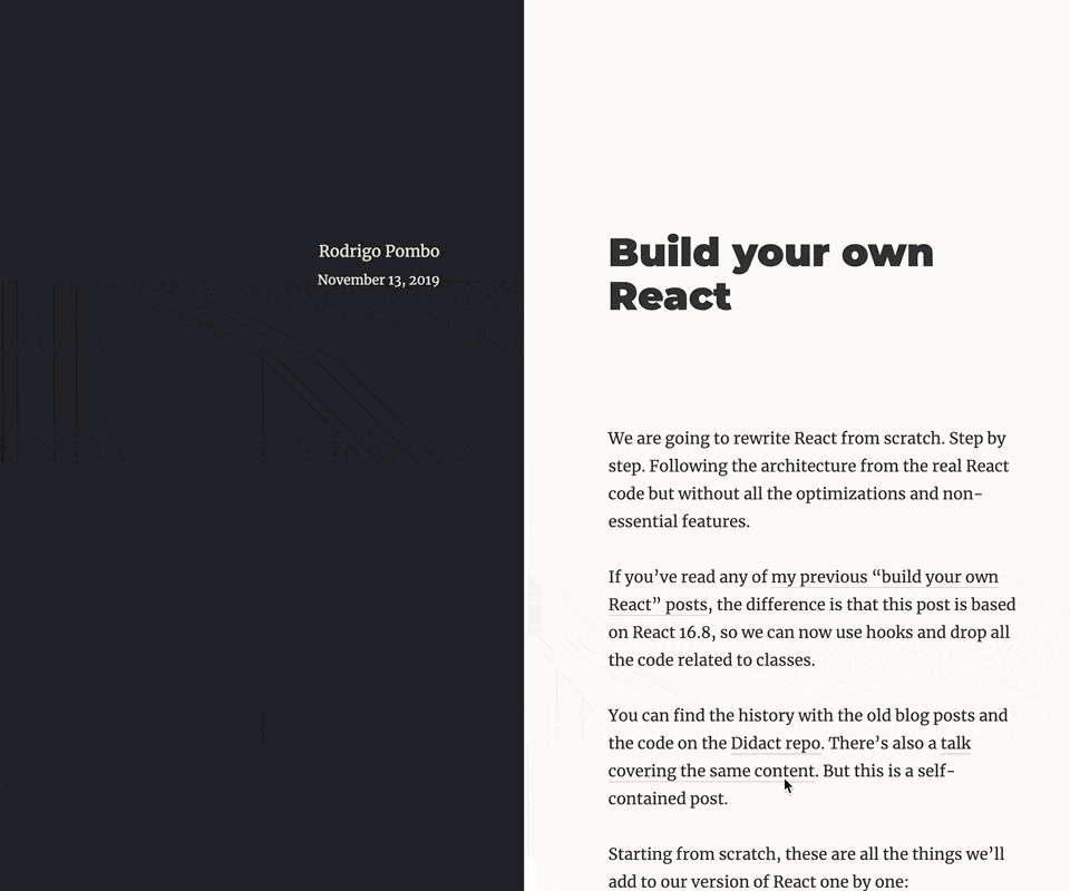 pomb.us. Reacts to user scroll.
