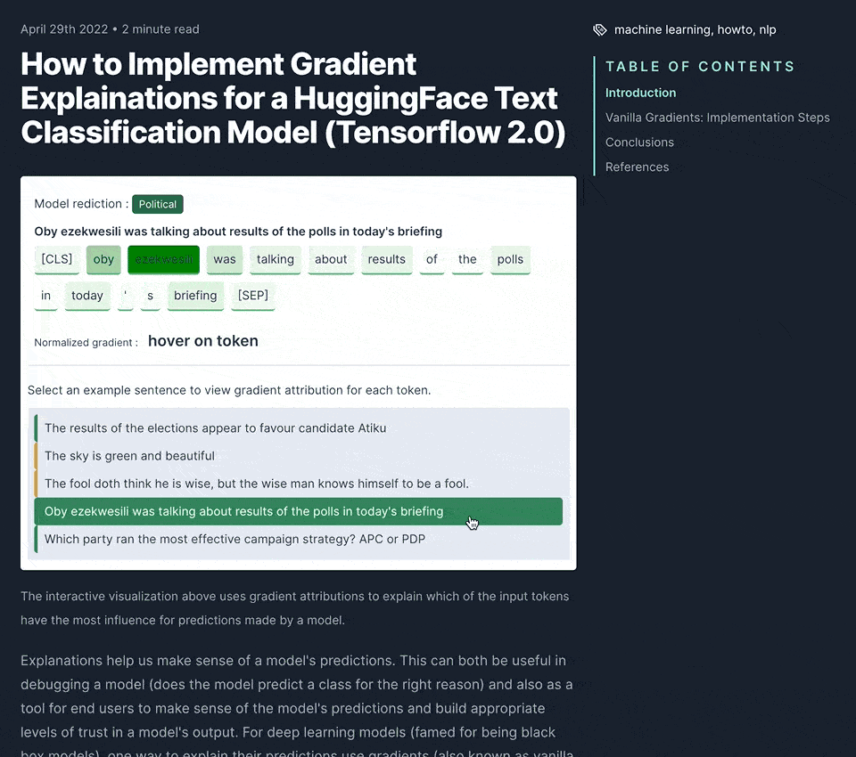 victordibia.com. Seems like using MDX.