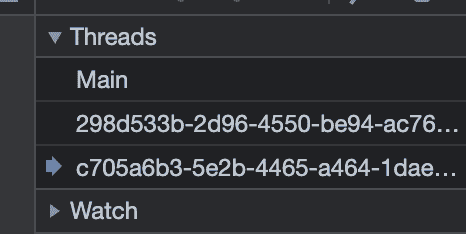 Confirmed that two WorkerDOM threads and one main thread appear.