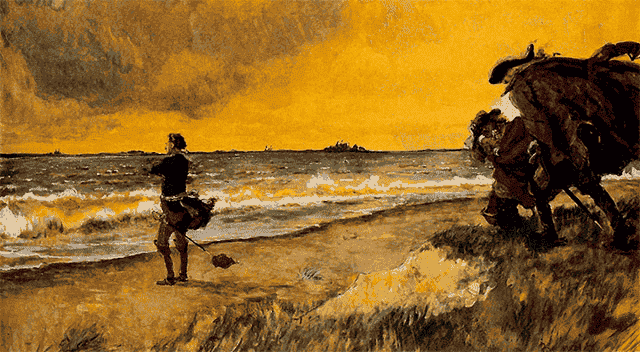 Peter the Great Meditating the Idea of building St. Petersburg at the Shore of the Baltic Sea